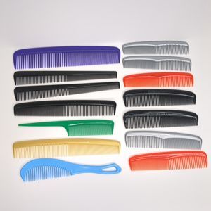 Lot of 14 Vintage Hair Stylist Barber Plastic Pocket Hair Combs Unbreakable USA